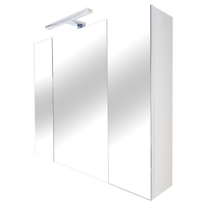 AKVA OGLEDALO ORMARIĆ 3 vrata s LED rasvjetom 75x70cm