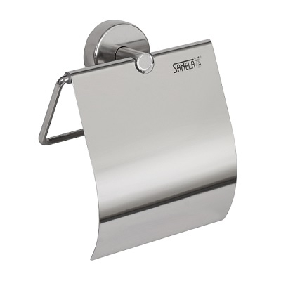 INOX DRŽAČ TOALETNOG PAPIRA s poklopcem sjajni INOX DRŽAČ TOALETNOG PAPIRA s poklopcem sjajni