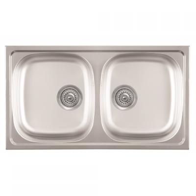 LUNA FLEX 2D INOX SUDOPER RELJEFNI dvodijelni 77x43,5x16,5cm/sa sifonom fi90mm LUNA FLEX 2D INOX SUDOPER RELJEFNI dvodijelni 77x43,5x16,5cm/sa sifonom fi90mm