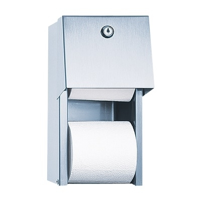 INOX DRŽAČ WC PAPIRA za dvije role brušeni INOX DRŽAČ WC PAPIRA za dvije role brušeni