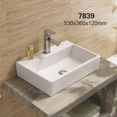 KIMIC PRAVOKUTNI UMIVAONIK bijeli sa rupom 53x36x12cm