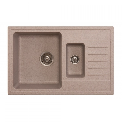 X QUADRO PLUS 1.5D GRANIT SUDOPER BEŽ PRAVOKUTNI 78x50x19cm/sa sifonom fi 90mm X QUADRO PLUS 1.5D GRANIT SUDOPER BEŽ PRAVOKUTNI 78x50x19cm/sa sifonom fi 90mm