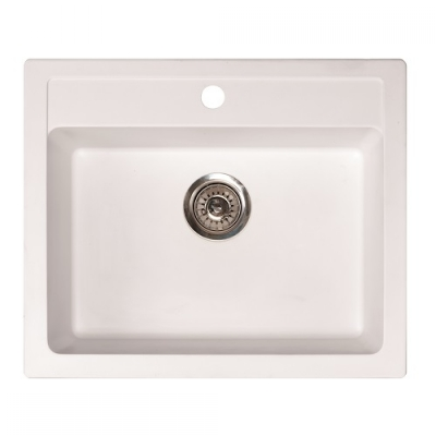 X QUADRO 60 GRANIT SUDOPER BIJELI PRAVOKUTNI 60x50x19,5cm/sa sifonom fi 90mm