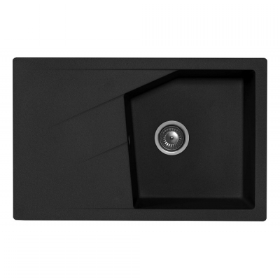 X LINEA PLUS GRANIT SUDOPER CRNI PRAVOKUTNI 78x50x19cm/sa sifonom fi 90mm X LINEA PLUS GRANIT SUDOPER CRNI PRAVOKUTNI 78x50x19cm/sa sifonom fi 90mm
