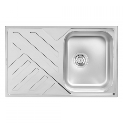 AURORA 1D INOX SUDOPER jednodijelni 79x50x19cm/sa sifonom fi90mm AURORA 1D INOX SUDOPER jednodijelni 79x50x19cm/sa sifonom fi90mm