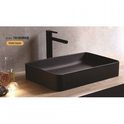 KIMIC ZDJELASTI PRAVOKUTNI UMIVAONIK Matt Black 61,5x35x11cm KIMIC ZDJELASTI PRAVOKUTNI UMIVAONIK Matt Black 61,5x35x11cm
