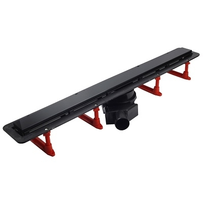 CONFLUO TUŠ KANALICA “FRAMELESS LINE 850” sa crnim kaljenim staklom