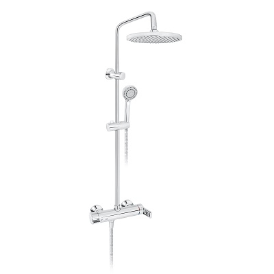 B/2 MJEŠALICA ZA TUŠ KADU s usponskim i ručnim tušem (kružna ruža d.220mm)
