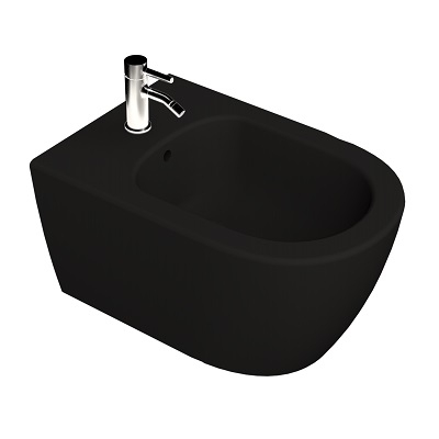 RONDO BIDE viseći/bez bočnih otvora -MATT BLACK