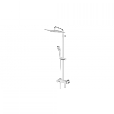 S2 MJEŠALICA ZA TUŠ KADU sa usponskim tušem (INOX tuš ruža 200x300mm)