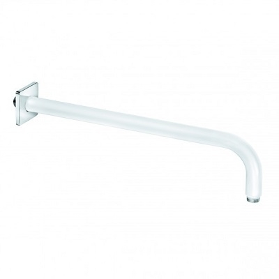 KLUDI KOLJENO ZA RUŽU TUŠA 40cm kvadratna rozeta WHITE/CHROME KLUDI KOLJENO ZA RUŽU TUŠA 40cm kvadratna rozeta WHITE/CHROME