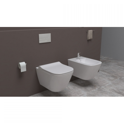 LUNA WC ŠKOLJKA VISEĆA RIMLESS bez bočnih otvora