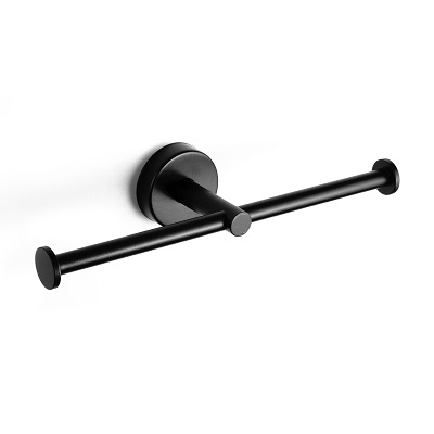 UNO  DRŽAČ WC PAPIRA - DVOSTRUKI MATT BLACK