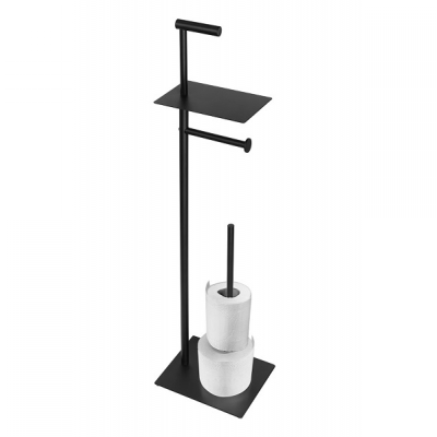 EXTRA SAMOSTOJEĆI DRŽAČ WC PAPIRA MATT BLACK
