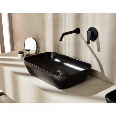 LOFT UMIVAONIK pravokutni 600x400x130 mm zdjela MATT BLACK
