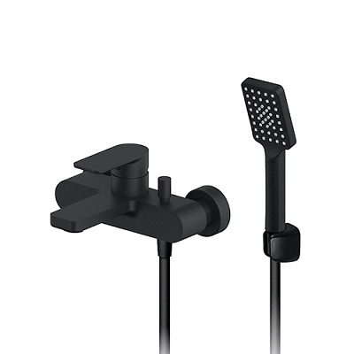S2 BLACK MJEŠALICA ZA KADU+tuš+crijevo+fiksni držač crna S2 BLACK MJEŠALICA ZA KADU+tuš+crijevo+fiksni držač crna