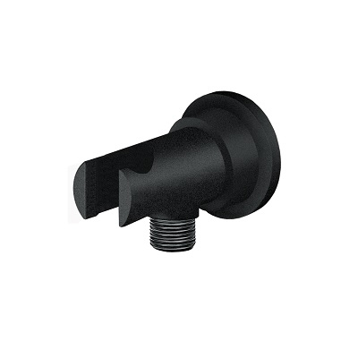 S2 BLACK ZIDNI PRIKLJUČAK 1/2x1/2” S DRŽAČEM ZA TUŠ RUČICU