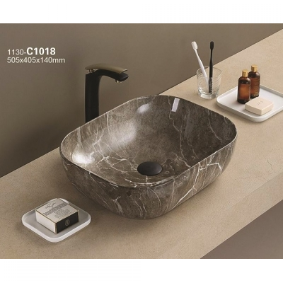 KIMIC ZDJELASTI UMIVAONIK ovalni Grey Stone 50,5x45x14cm KIMIC ZDJELASTI UMIVAONIK ovalni Grey Stone 50,5x45x14cm