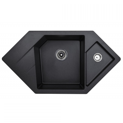 X DIAMOND GRANIT SUDOPER CRNI OVALNI 96x51x20cm/sa sifonom 90mm X DIAMOND GRANIT SUDOPER CRNI OVALNI 96x51x20cm/sa sifonom 90mm