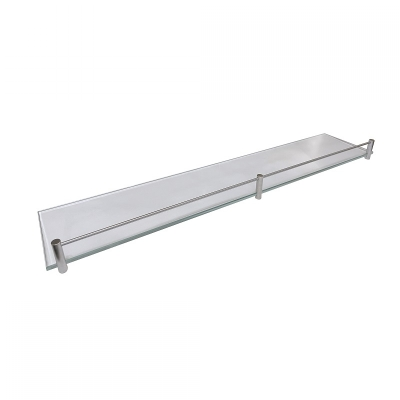 ETAŽER 60x11cm, 6mm PROZIRNO STAKLO S OGRADOM MATT CROM