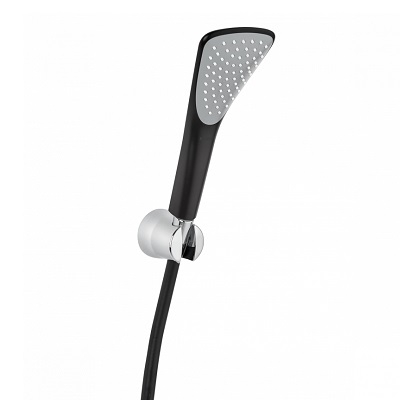 FIZZ 1S TUŠ SET (fiksni držač,ručica 1S, crijevo 125cm) CHROME/BLACK