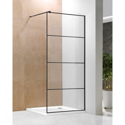WALK-IN TUŠ STIJENA 1000x2000mm-TRANSPARENT/BLACK - STRIP WALK-IN TUŠ STIJENA 1000x2000mm-TRANSPARENT/BLACK - STRIP