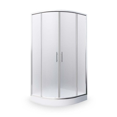HOUSTON NEO TUŠ KABINA polukružna 80x80x190cm crom profil/mat mutno staklo 4mm HOUSTON NEO TUŠ KABINA polukružna 80x80x190cm crom profil/mat mutno staklo 4mm