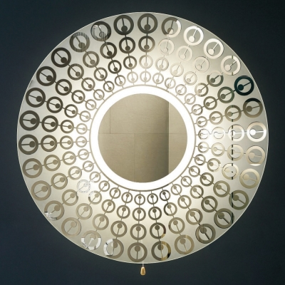 JANNT OGLEDALO fi 600, LED-, debljina 4mm-okruglo-8W