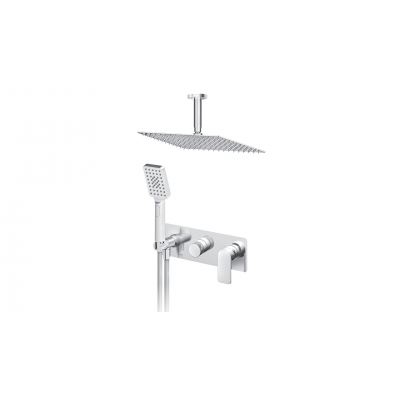 S2 PODŽBUKNA MJEŠALICA sa stropnim i ručnim tušem (INOX ruža 200x300mm)