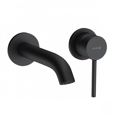 BOZZ PODŽBUKNA MJEŠALICA ZA UMIVAONIK izljev 180mm MATT BLACK BOZZ PODŽBUKNA MJEŠALICA ZA UMIVAONIK izljev 180mm MATT BLACK