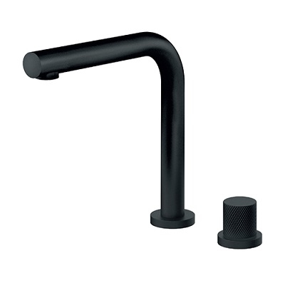 S2 BLACK MJEŠALICA ZA UMIVAONIK jednoručna podgradna visoka-215mm crna