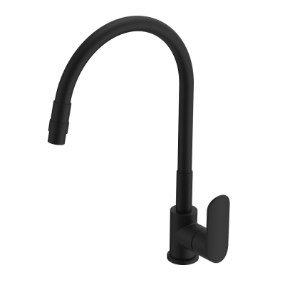 COLOR MJEŠALICA ZA SUDOPER savitljivi,silikonski izljev-MAT CRNA-FULL BLACK
