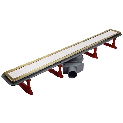 CONFLUO TUŠ KANALICA “PREMIUM LINE” 750mm BIJELO STAKLO/ZLATNI OKVIR CONFLUO TUŠ KANALICA “PREMIUM LINE” 750mm BIJELO STAKLO/ZLATNI OKVIR