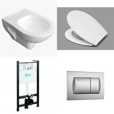 PERA ACTIVE SET (PERA wc školjka, ACT pž vodokotlić, REVO SC wc daska, crom tip PERA ACTIVE SET (PERA wc školjka, ACT pž vodokotlić, REVO SC wc daska, crom tip