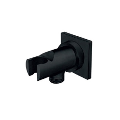 S2 BLACK ZIDNI PRIKLJUČAK 1/2x1/2” S DRŽAČEM ZA TUŠ RUČICU