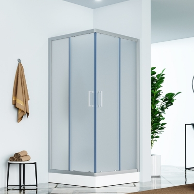 C-LINE TUŠ KABINA KVADRATNA 800x800x1950, KROM, MUTNO STAKLO C-LINE TUŠ KABINA KVADRATNA 800x800x1950, KROM, MUTNO STAKLO