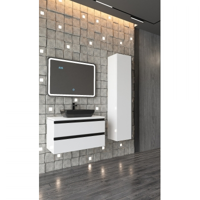 EURIDIKA 75 UP NORD/BLACK 75x46cm BAZA za zdjelasti umivaonik