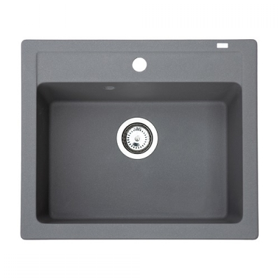 X QUADRO 60 GRANIT SUDOPER GRAFIT SIVI PRAVOKUTNI 60x50x19,5cm/sa sifonom fi90mm X QUADRO 60 GRANIT SUDOPER GRAFIT SIVI PRAVOKUTNI 60x50x19,5cm/sa sifonom fi90mm