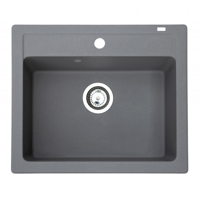 X QUADRO 60 GRANIT SUDOPER GRAFIT SIVI PRAVOKUTNI 60x50x19,5cm/sa sifonom fi90mm