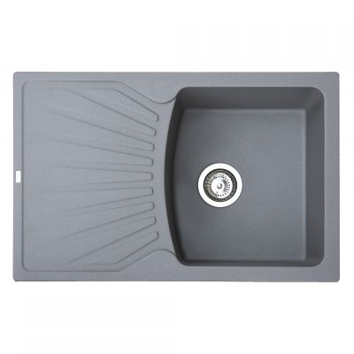 X QUADRO PLUS GRANIT SUDOPER GRAFIT SIVI PRAVOKUTNI 77x50x19cm/sa sifonom fi90mm