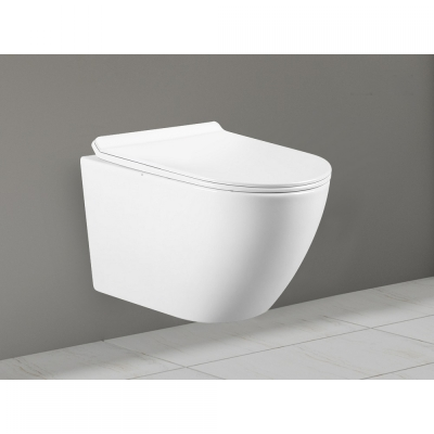 EVEREST LEVEL WC ŠKOLJKA RIMLESS KONZOLNA + WC DASKA SOFT CLOSE