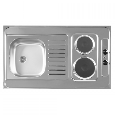 VIKEND 1D USADNI INOX SUDOPER SA DVIJE GRIJNE PLOČE 100x60cm/bez sifona fi60mm VIKEND 1D USADNI INOX SUDOPER SA DVIJE GRIJNE PLOČE 100x60cm/bez sifona fi60mm