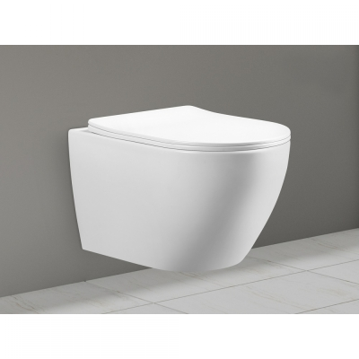 EVEREST MAIOR 535 WC ŠKOLJKA RIMLESS KONZOLNA + WC DASKA SOFT CLOSE