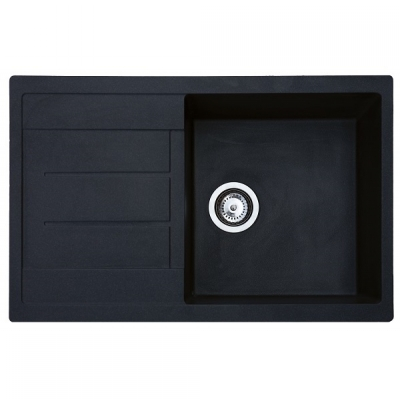 X ATOS PLUS GRANIT SUDOPER CRNI PRAVOKUTNI 78x50x21,5cm/sa sifonom fi 90mm X ATOS PLUS GRANIT SUDOPER CRNI PRAVOKUTNI 78x50x21,5cm/sa sifonom fi 90mm
