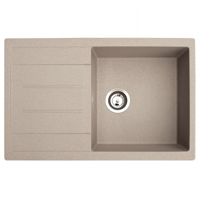 X ATOS PLUS GRANIT SUDOPER BEŽ PRAVOKUTNI 78x50x21,5cm/sa sifonom fi 90mm X ATOS PLUS GRANIT SUDOPER BEŽ PRAVOKUTNI 78x50x21,5cm/sa sifonom fi 90mm