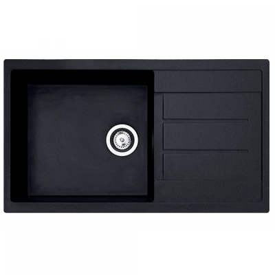 X ATOS MEGA GRANIT SUDOPER CRNI PRAVOKUTNI 86x50x21,5cm/sa sifonom fi 90mm X ATOS MEGA GRANIT SUDOPER CRNI PRAVOKUTNI 86x50x21,5cm/sa sifonom fi 90mm