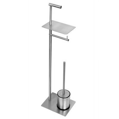 EXTRA SAMOSTOJEĆI DRŽAČ WC ČETKE CHROME BRUŠENI