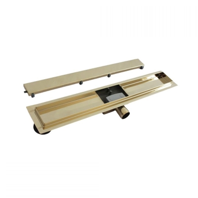 PRO-INOX TUŠ KANALICA 800X70X67mm,izlaz fi40,GOLD, 2 in 1