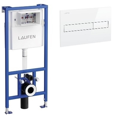 LAUFEN BASE SET (WC ŠKOLJKA RIMLESS KONZ.+ WC DASKA SOFT CLOSE+LAUFEN VODOKOT.