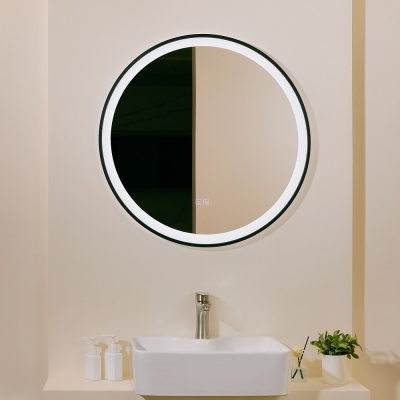 PROSPEROUS OGLEDALO fi 580, LED TOUCH & FOG FREE, CRNI OKVIR